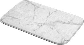 Бял/сив текстилен килим за баня 45x75 cm Marbre – douceur d'intérieur