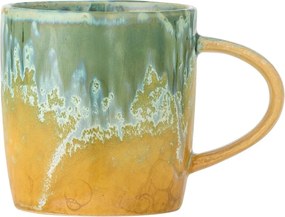 Жълта/светлозелена глинена чаша 400 ml Milani – Bloomingville