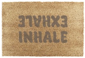 Изтривалка от кокосови влакна 60x90 cm Inhale Exhale – Artsy Doormats