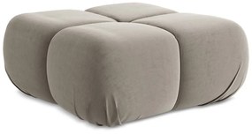 Бежова кадифена модулна табуретка Lokua – Makamii