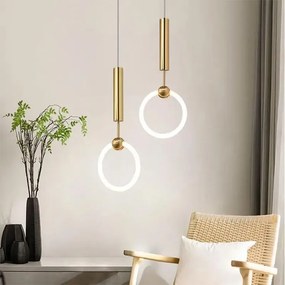 Висяща LED лампа LHJ059-1CP Brush Gold