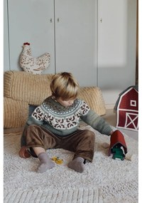 Детски пуф в цвят горчица Haystack – Lorena Canals