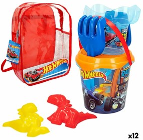Комплект плажни играчки Hot Wheels Ø 18 cm полипропилен (12 броя)