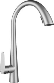 REA-B5314 - Смесител за мивка с изтеглящ се душ ROSS 43 см никел