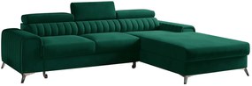 Ъглов диван Gregory-Зелено-дясно