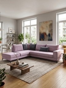 Ъглов диван Rosto-Beige-Right