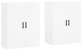 3195627 vidaXL Стенни шкафове, 2 бр, бели, 69,5x34x90 см