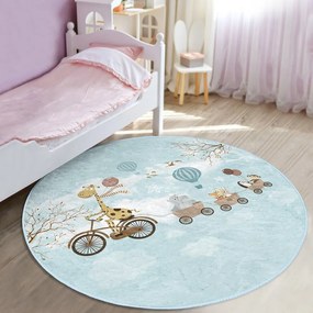 Светлосин детски килим ø 80 cm Comfort - Mila Home