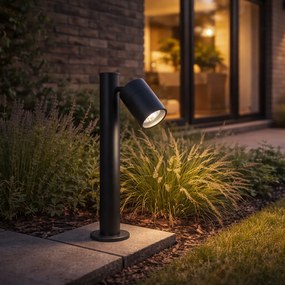 Външна лампа черна 45 см AR70 регулируема IP44 - Solo