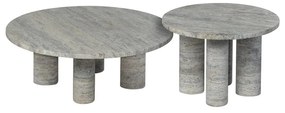 Каменна кръгла странична масичка ø 52 cm Volos – Blomus