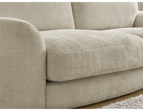 Бежов шенилов ъглов диван (десен ъгъл) Leonore – Bobochic Paris