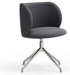 Тъмносив тапициран трапезен стол Mogi – Teulat