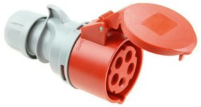 Plug-in base Solera 903154a CETAC С капак Червен IP44 32 A 400 V Въздушен