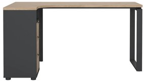 Работна маса с дъбов плот 100x150 cm Sign - Tvilum