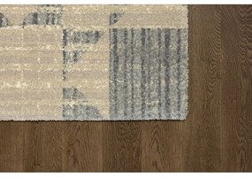 Бежов вълнен килим 133x190 cm Frotage beige – Agnella