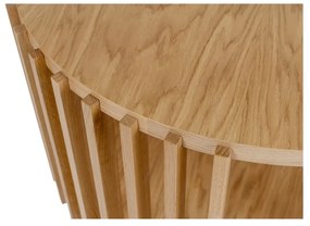 Дъбова маса за кафе , ø 83 cm Drum - Woodman