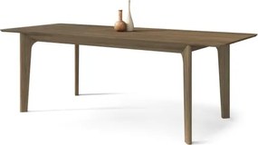 БАРИ Лакиран Опушен Дъб 180x90 cм (+2 вложки 45 cм) - ДЪРВЕНА ТРАПЕЗНА МАСА В ЯПОНСКИ/СКАНДИНАВСКИ СТИЛ, РАЗТЕГАТЕЛНА ДО 270 cм!