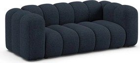Тъмносин шенилов диван 200 cm Lupine – Micadoni