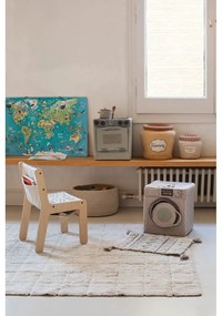 Кремав ръчно изработен памучен килим подходящ за пране 120x160 cm Mosaic – Lorena Canals