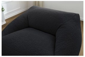 Черен пуф Lilibet – Bobochic Paris