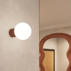 Светлокафява стенна лампа ø 12 cm Orbital – Sollux