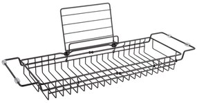 Черен метален регулируем държач за вана, 61 - 86 см - PT LIVING
