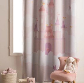 Детска затъмняваща завеса atmosphera Castle, 135x260 cm, Лилав