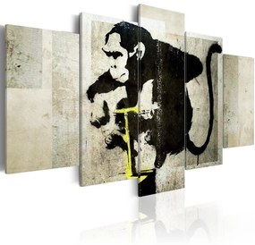 Платнен печат - Monkey TNT Detonator (Banksy) 100x50