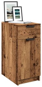 856997 vidaXL Шкаф за бюро, старо дърво, 33x50x75 см, инженерна дървесина