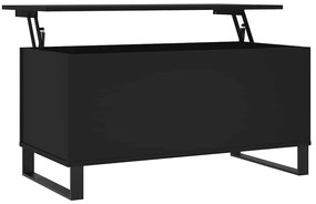 830981 vidaXL Маса за кафе, черна, 90x44,5x45 см, инженерно дърво