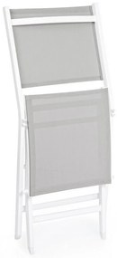 Бял градински стол метален Elin – Bizzotto