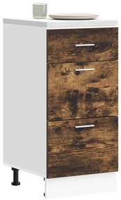 854215 vidaXL Долен шкаф "Lyon" опушен дъб 40x46x81,5 см, инженерно дърво
