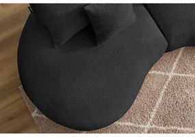 Диван от тъмносив плат букле 260 cm Saint-Germain - Bobochic Paris