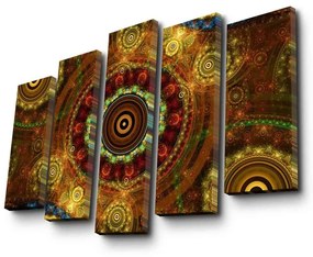 Картина от няколко части Бохо, 105 x 70 cm - Wallity