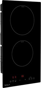 Стъклокерамичен плот за вграждане Tesla HI3201MB, 3500W, 9 степени, Таймер, Защита от деца, Индикатор за остатъчна топлина, Черен