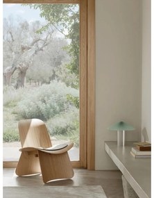 Жълта/в сребрист цвят затъмняваща се настолна лампа с текстилен абажур (височина 36 cm) Taite – Blomus