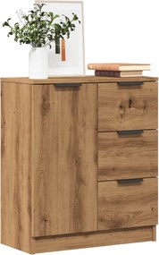 856837 vidaXL Сайдборд, дъб артизан, 60x30x70 см, инженерно дърво