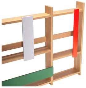 На няколко нива стенен рафт от декор от дъб в естествен цвят 110 cm Arki – Hübsch