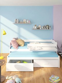 Бебешко Детско легло Camaro-180 x 80-With protector-White