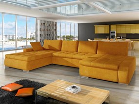 Ъглов диван Caro-оранжев