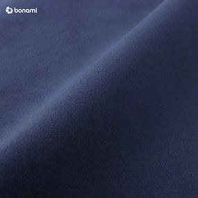 Тъмносин кадифен диван Bean - EMKO