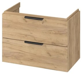 Cersanit S598-047-DSM - Окачено шкафче за баня под мивка MALIKA 80x45 см дъб