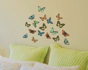 Декоративни стикери за стена Colourful Butterflies Ango