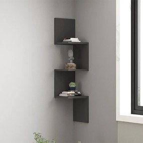 Стена от меламин Zikzak в антрацитен цвят 25x25x105.4см.