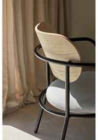 Светлосив трапезен стол в декор от пепел Eclipse - Teulat