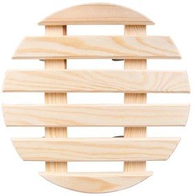 Дървена подвижна стойка за саксии ø 29 cm (височина 8 cm) Indoor &amp; Outdoor – Esschert Design