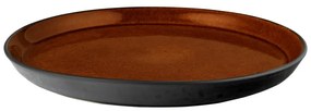 Черна/в кехлибарен цвят глинена чиния ø 27 cm Gastro Black/Amber – Bitz