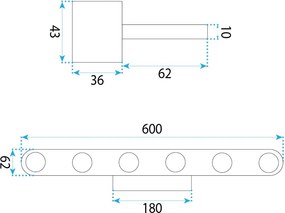 LED аплик за баня SWE057-W GOLD