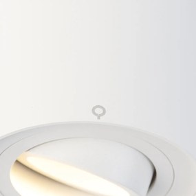 Модерен 1-фазен релсов прожектор бял - Rondoo Up