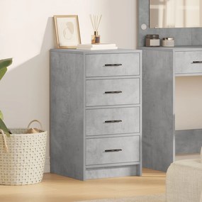 Sonata H страничен шкаф бетонно сиво 40x41x75 см от инженерна дървесина